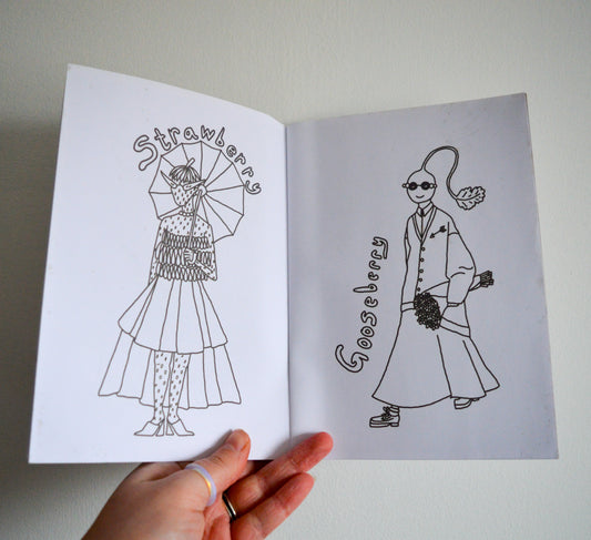 Fashion Fruits Colouring Book