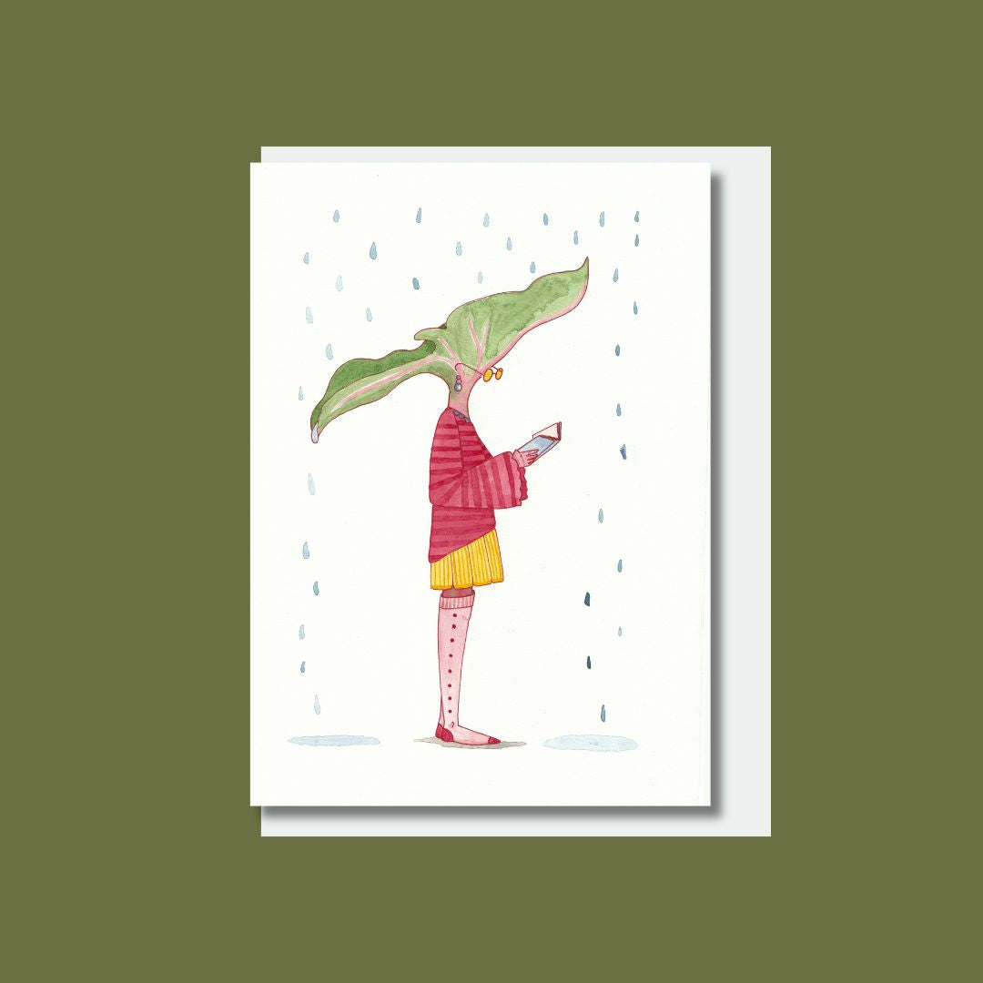Rhubarb card A6