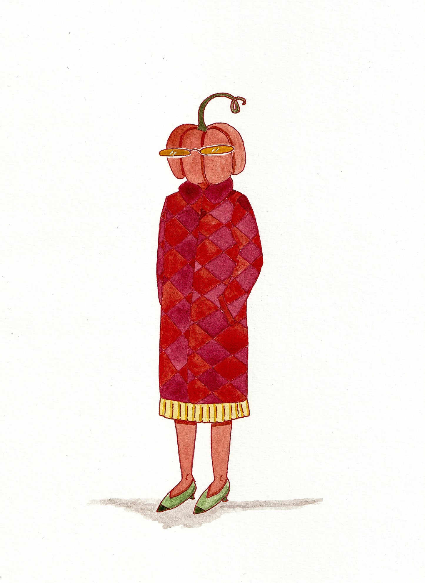 Fashion Fruits, Pumpkin ! Print