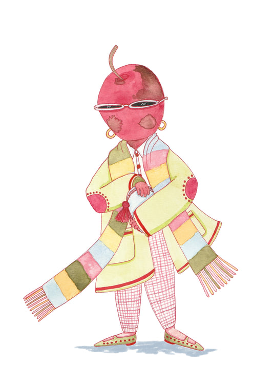 Fashion Fruits, Apple ! Print