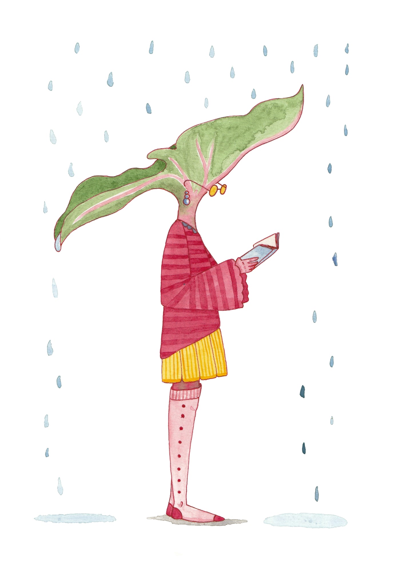 Fashion Fruits, Rhubarb ! Print