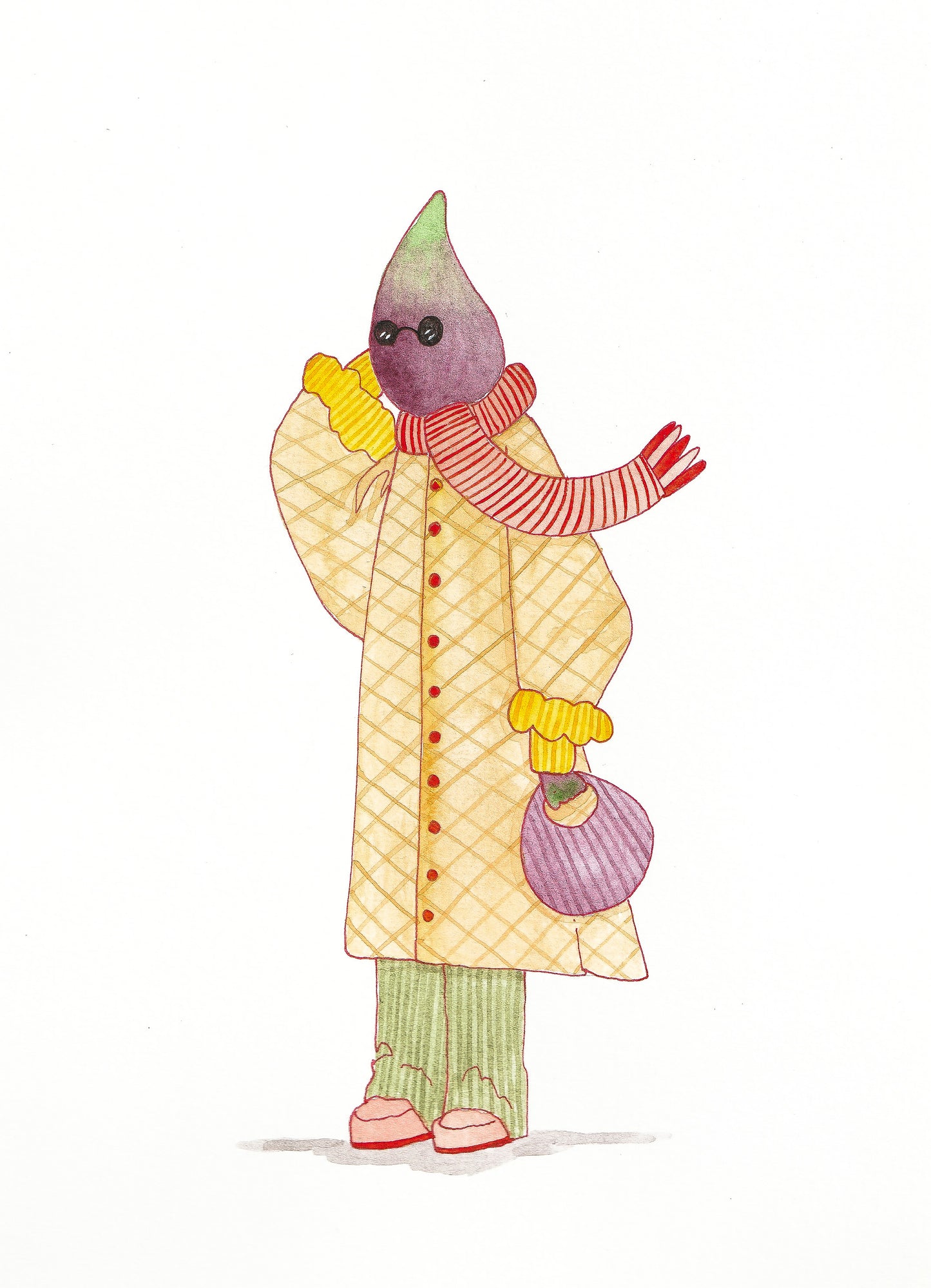 Fashion Fruits, Fig ! Print