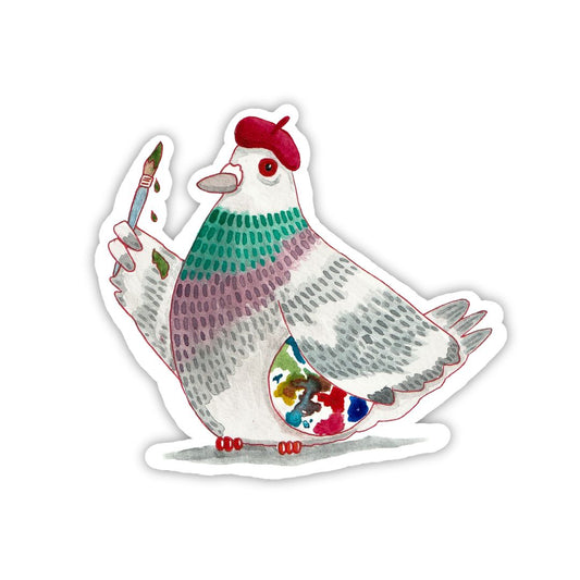 Art Pigeon Sticker