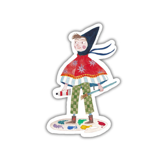 Flying Artist Sticker