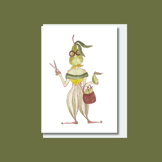 Pear card A6