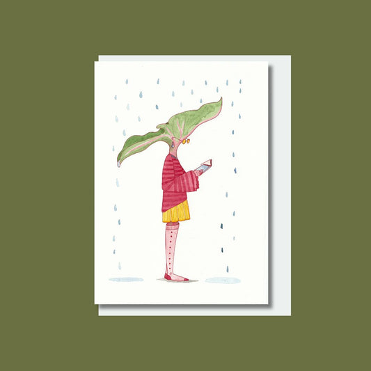 Rhubarb card A6