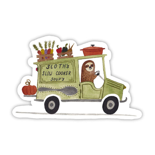 Soup Sloth Sticker