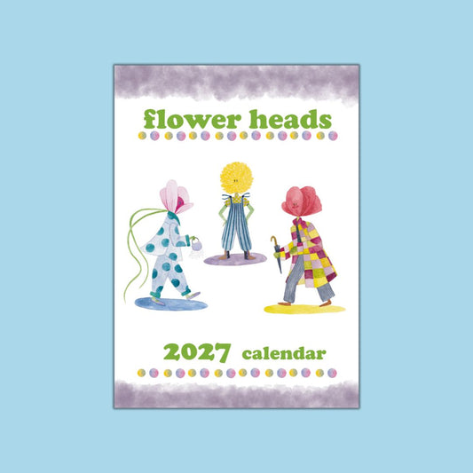 2027 Calendar The Flower Heads