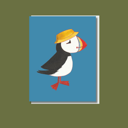 Puffin card A6