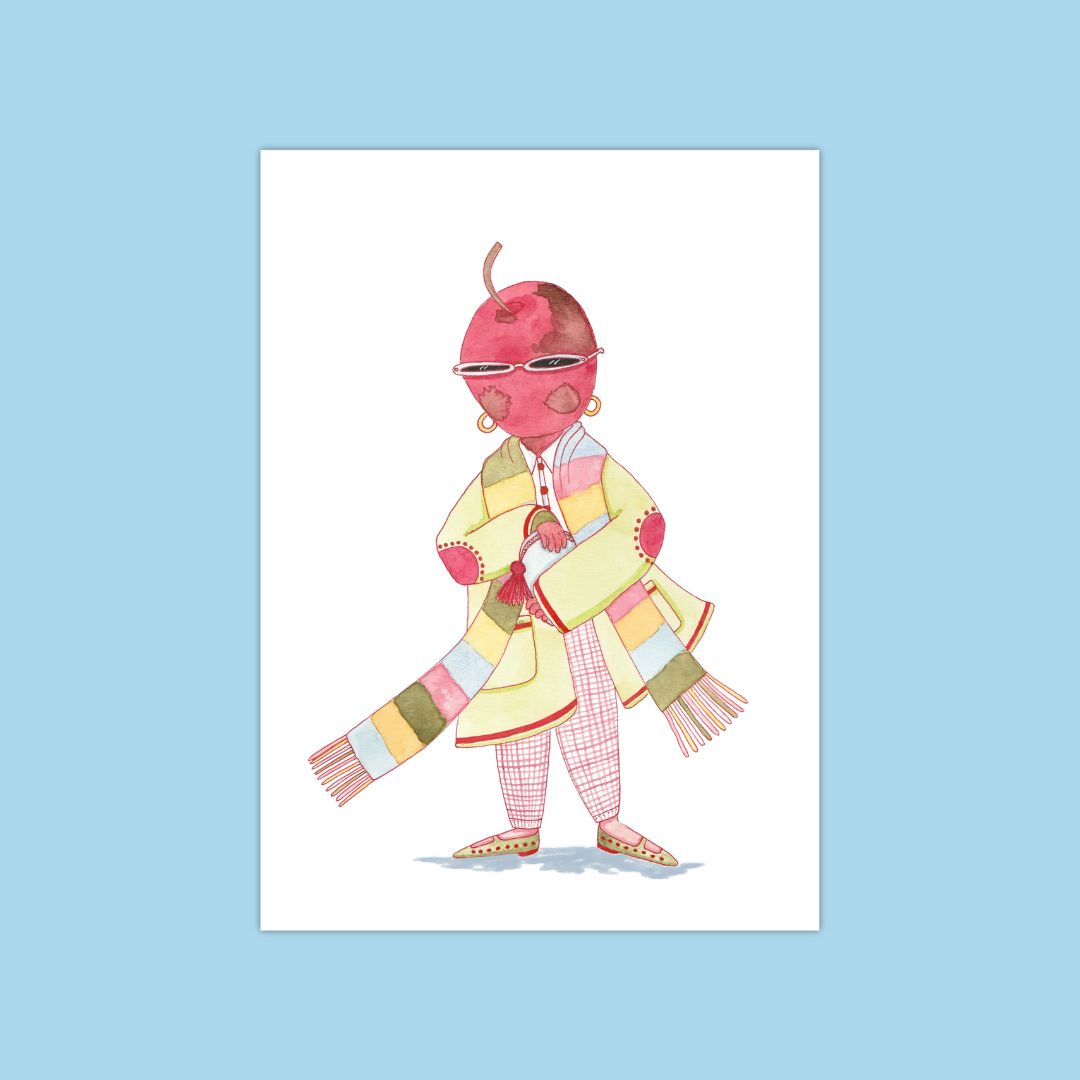 Fashion Fruits, Apple ! Print